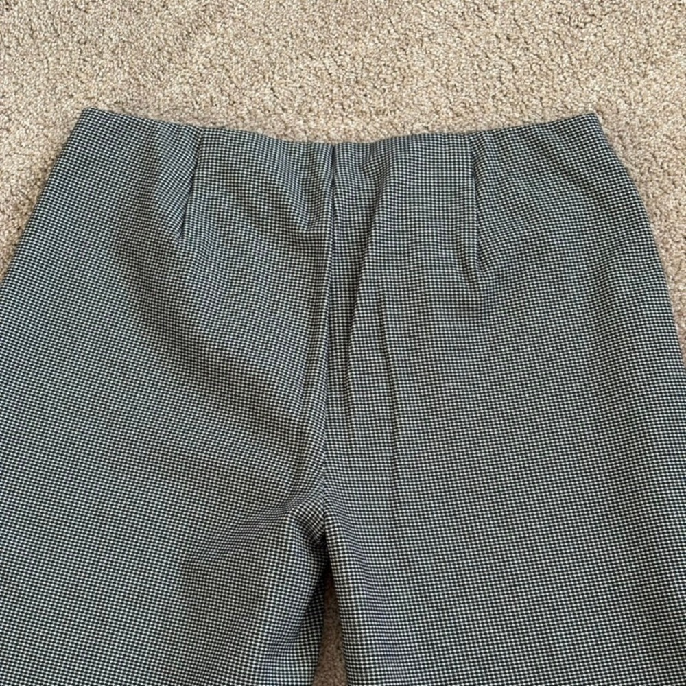 J. Jill Women Slim Leg Pant Ponte Houndstooth Medium Black White Stretch Pull On - Picture 7 of 7